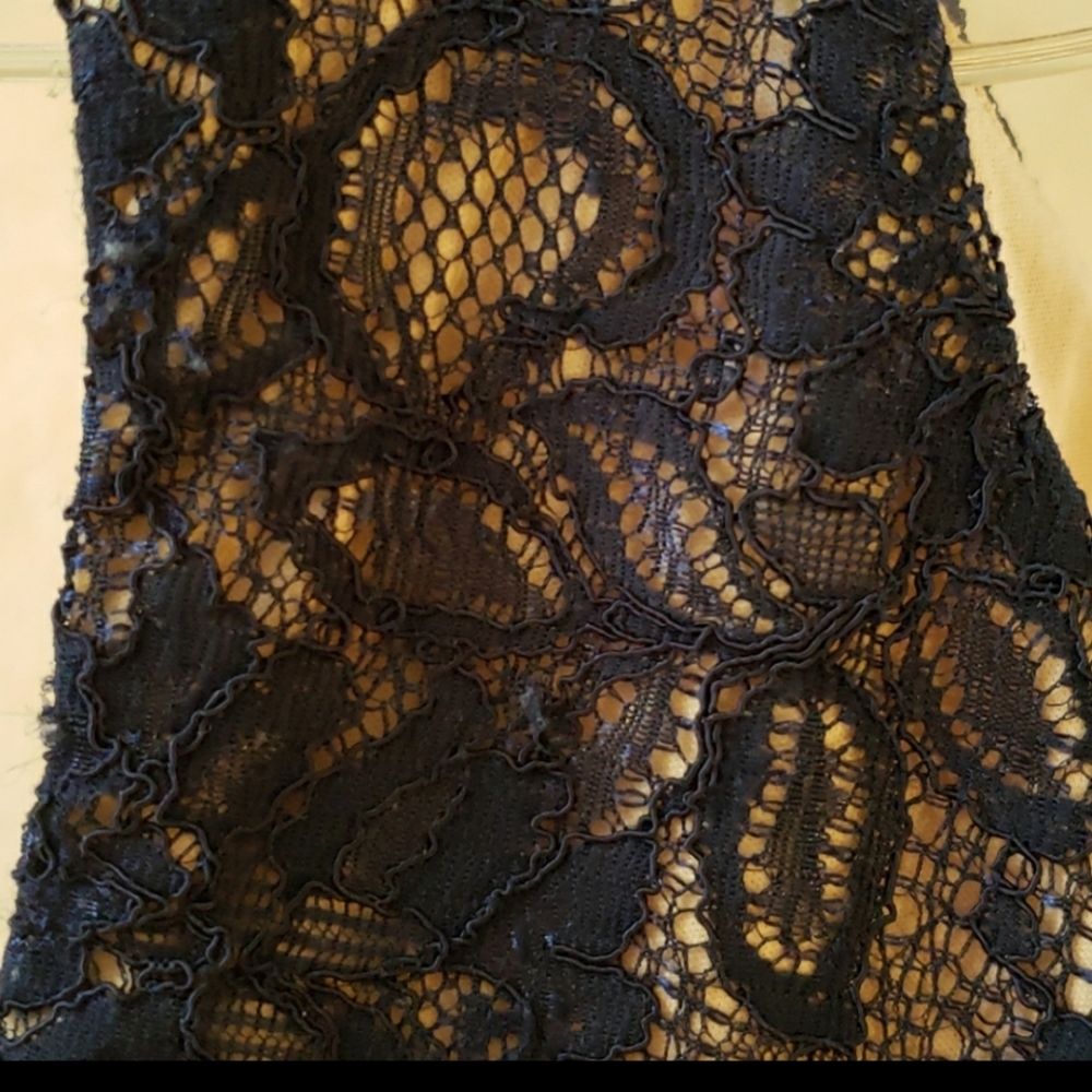 Adrianna Papell Navy Dress - Picture 3 of 10